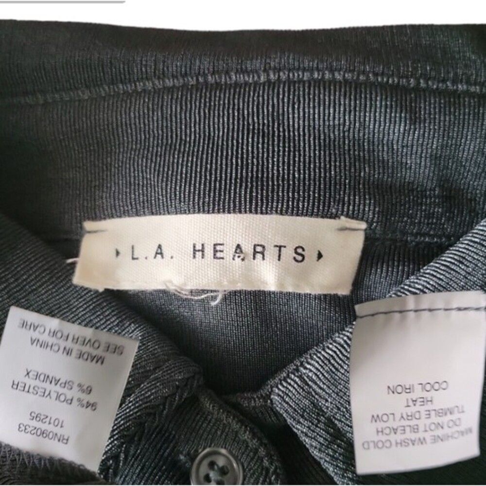 LA HEARTS RUNCHY GREY MINI DRESS - Picture 7 of 9
